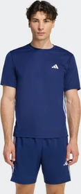 adidas Workout Essentials Base 3-Streifen Funktionsshirt kurzarm dark blue/white (Herren)