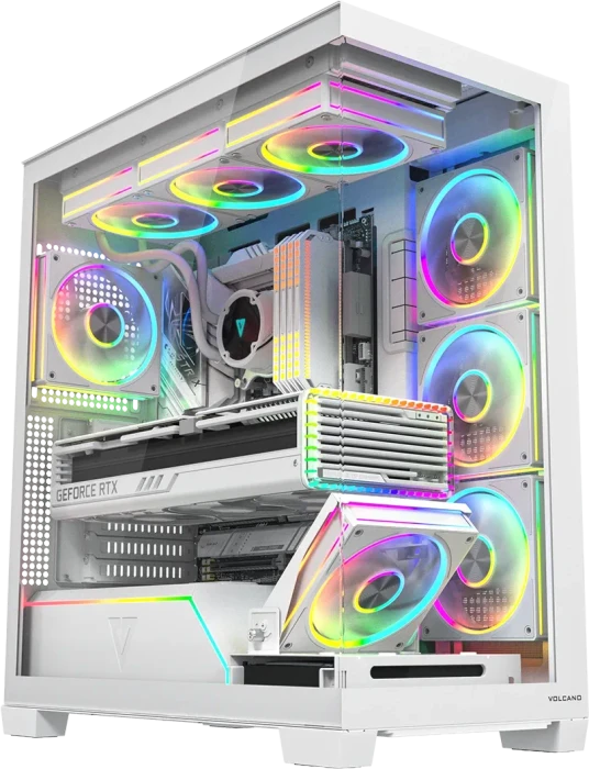 Modecom Volcano Stellar Plus 5F White, Glasfenster