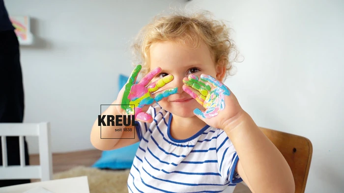 Kreul Mucki Quietsch-Fingerfarbe Set 4 Stück 150ml
