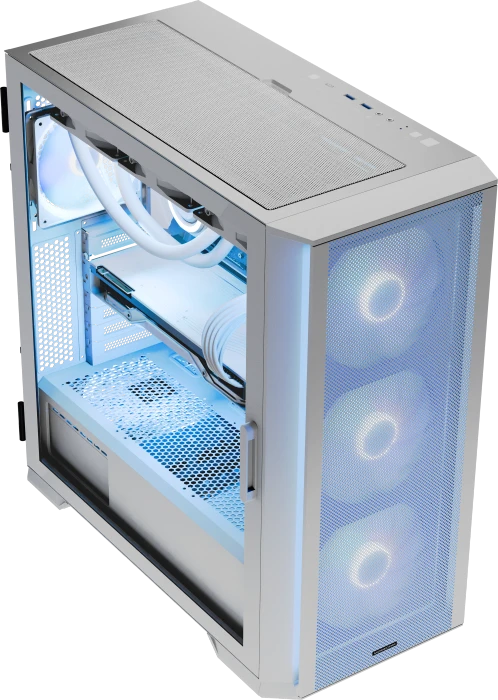 Modecom Horizon ARGB Flow White, Glasfenster