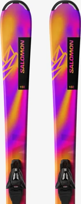 Salomon Lux M + C5 rhodamine red/saffron (inkl. Bindung) (Junior) (Modell 2025/2026)