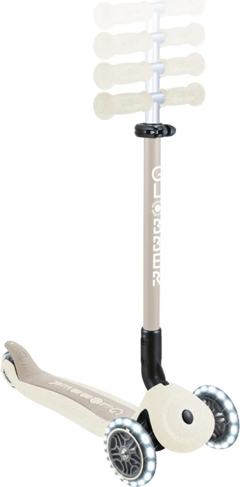 Globber Go Up Active Lights Ecologic Kickboard coconut white