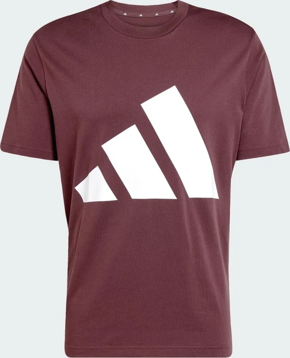 adidas Essentials Big Logo T-Shirt kurzarm aurora ruby/brown (Herren)
