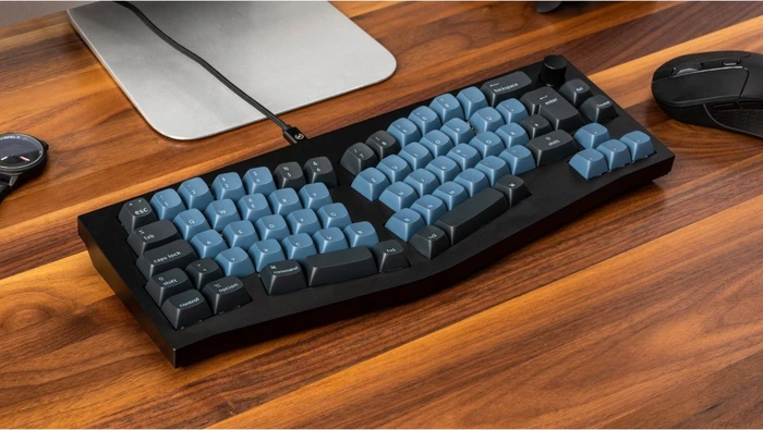 Keychron Q8 Alice Knob Version, 65% Layout, LEDs RGB, Carbon Black, Gateron G Pro RED, USB, DE