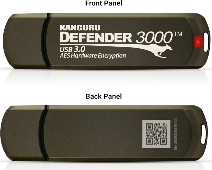 Kanguru Defender 3000 32GB, USB-A, USB 3.2 Gen 1×1