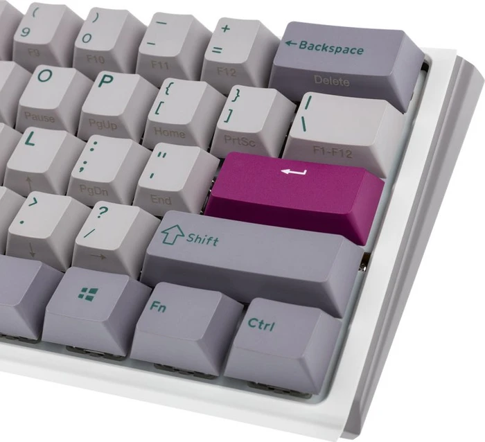 Ducky One 3 Mini, Mist Grey, PBT, LEDs RGB, MX RGB ERGO CLEAR, USB, US