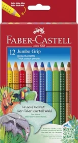 Faber-Castell Jumbo Grip Buntstift sortiert, 12er-Set