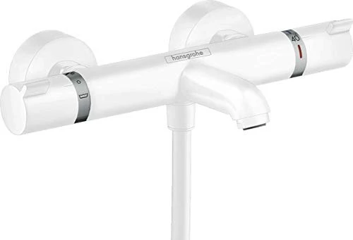 Hansgrohe Ecostat Wannenthermostat Comfort Aufputz mattweiß