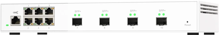 QNAP QSW-M2100 Desktop 2.5G Smart Switch, 6x RJ-45, 4x SFP+