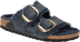 Birkenstock Arizona Big Buckle Lammfell Naturleder geölt midnight (Damen)