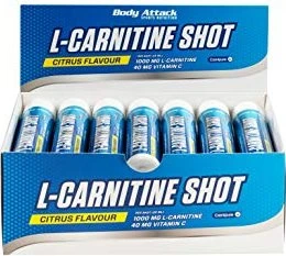 Body Attack L-Carnitin Ampulle Zitrone 500ml (20x 25 Stück)