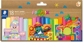 Staedtler Noris Jumbo 842 Plastilin Knete neon, pastell, glitter 18x 16.6g