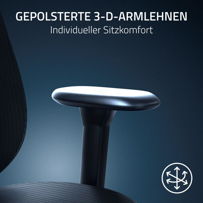 Razer Fujin Gamingstuhl, schwarz