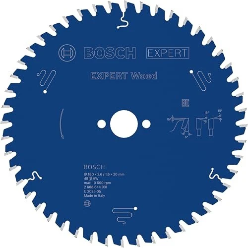 Bosch Professional Expert for Wood Kreissägeblatt 48Z, 180x1.6x20mm, 1 Stück