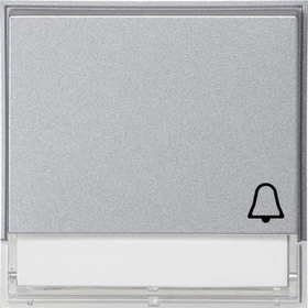 Gira TX_44 Wippe mit Symbol und Beschriftungsfeld, alu