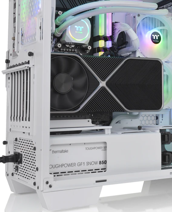 Thermaltake View 300 MX Snow Edition, weiß, Glasfenster