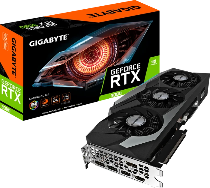 GIGABYTE GeForce RTX 3080 Gaming OC 12G, 12GB GDDR6X, 2x HDMI, 3x DP
