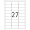 Herma Etiketten, 63.5x29.6mm, ablösbar, weiß, matt, 100 Blatt (2700 Etiketten) Vorschaubild