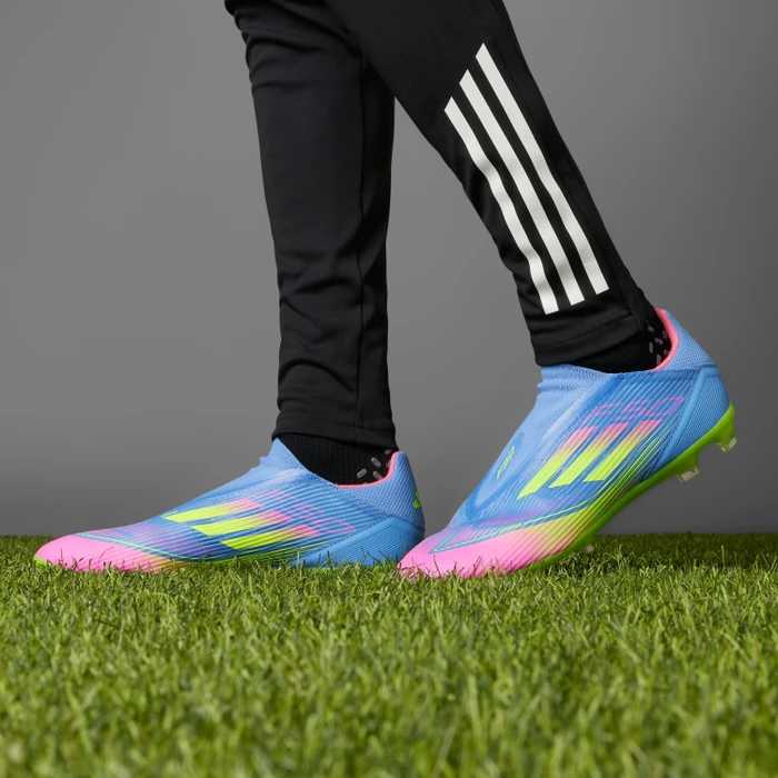 adidas F50 League Laceless FG/MG blue fusion/lucid lemon/lucid pink