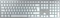 Cherry KW 9100 Slim for Mac, silber/weiß, USB/Bluetooth, DE Vorschaubild