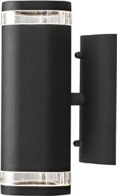 Konstsmide Modena GU10 35W 8.5cm Wandleuchte 2-flammig schwarz
