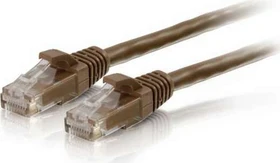 C2G Patchkabel, Cat6, U/UTP, RJ-45/RJ-45, 10m, braun