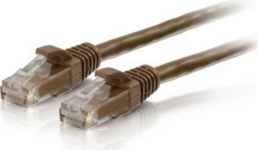 C2G Patchkabel, Cat6, U/UTP, RJ-45/RJ-45, 10m, braun