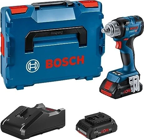 Bosch Professional GDS 18V-330 HC Akku-Schlagschrauber inkl. L-Boxx + 2 Akkus 4.0Ah