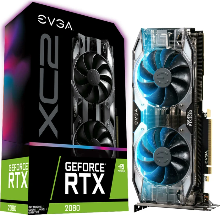 EVGA GeForce RTX 2080 XC2 Gaming, 8GB GDDR6, HDMI, USB-C, 3x DP