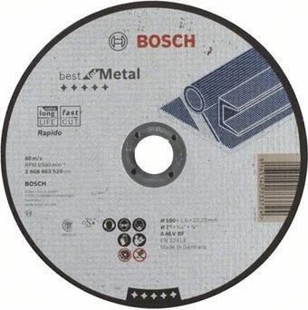Bosch Professional A46VBF Best for Metal Trennscheibe, 180x1.6x22.23mm, 1 Stück