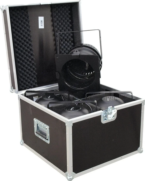 Roadinger Flightcase 4x PAR-64 Spot kurz