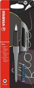 STABILO Flow ACTIVE grau/schwarz, rechte Hand, mittel, Blister