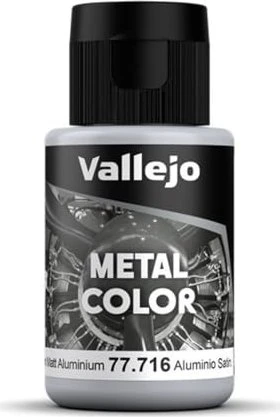 Vallejo Metal Color 716 semi matt aluminium, 32ml