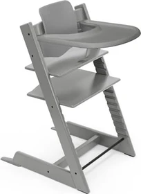 Stokke Tripp Trapp inkl. Babyset & Tray Set Buche stormgrey