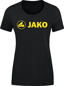 Jako Promo T-Shirt kurzarm black melange/citro (Damen)