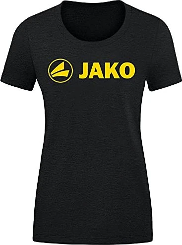 Jako Promo T-Shirt kurzarm black melange/citro (Damen)