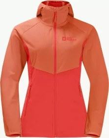 Jack Wolfskin Go Hike Softshell Funktionsjacke tango orange (Damen)
