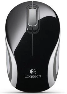 Logitech M187 Wireless Mini Mouse Black Glamour, USB
