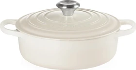 Le Creuset Signature Gusseisen Gourmet Bräter rund 24cm 3.1l meringue