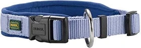 Hunter Neopren Vario Plus Halsung, Hundehalsband, Nylon, mit Neopren gepolstert, 35/2.0cm S, blau