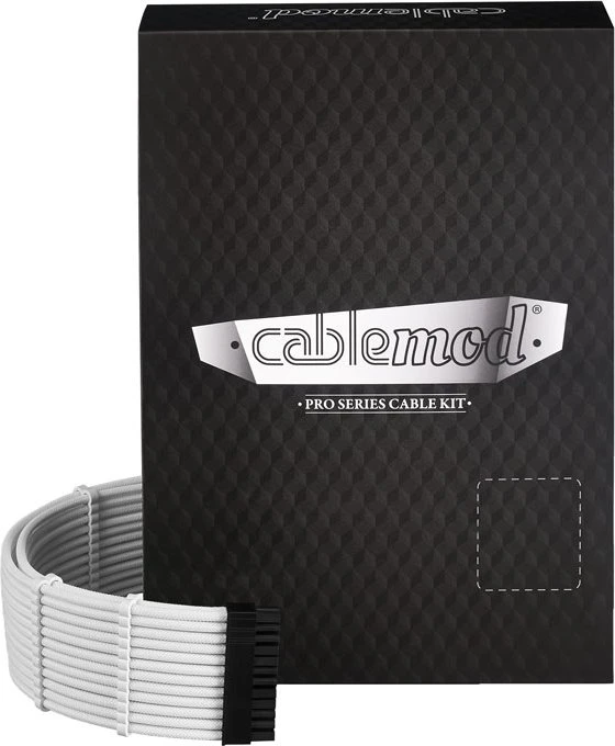 CableMod RT-Series Pro ModMesh Sleeved 12VHPWR Dual Cable Kit for ASUS and Seasonic, weiß