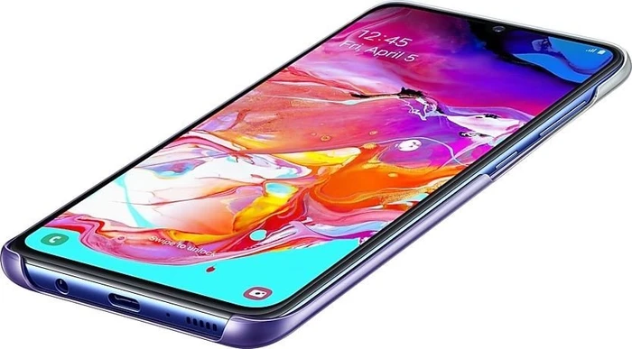 Samsung Gradation Cover für Galaxy A70 violett