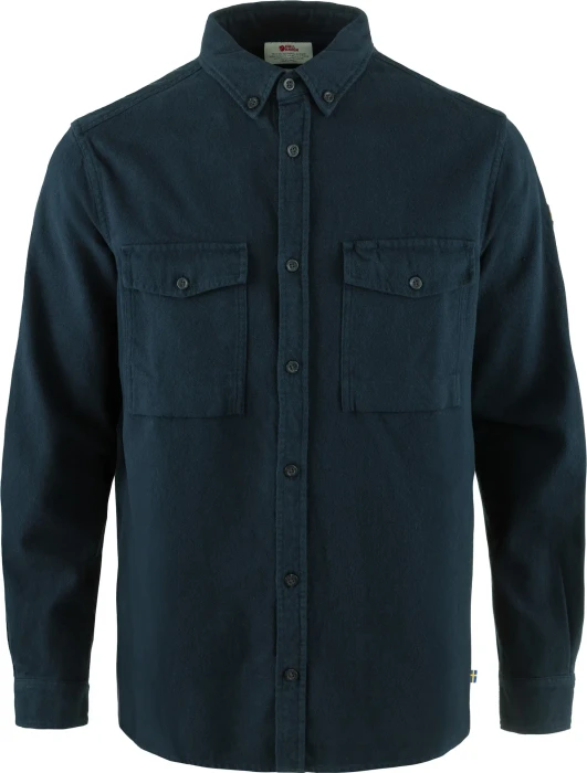 Fjällräven Övik Twill Hemd langarm dark navy (Herren)