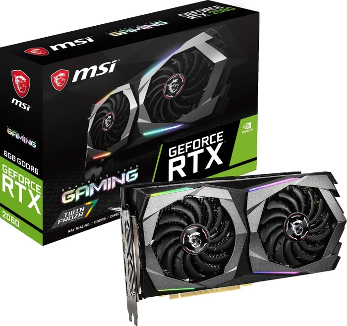 MSI GeForce RTX 2060 Gaming 6G, 6GB GDDR6, HDMI, 3x DP
