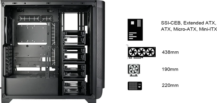 SilverStone Seta A2 Black, Glasfenster