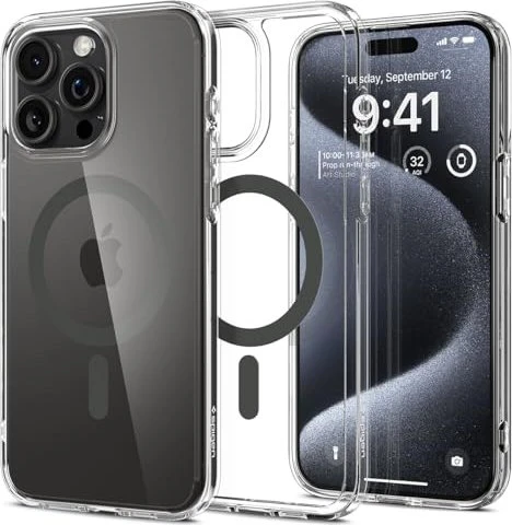 Spigen Ultra Hybrid (MagFit) für Apple iPhone 15 Pro Graphite