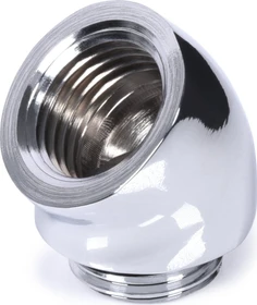 Alphacool Eiszapfen 45° Winkeladapter G1/4", chrome