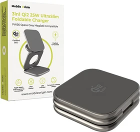 Mobile Origin 3in1 UltraSlim Foldable Charger PW36 grau