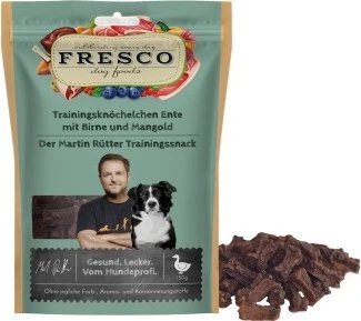 Fresco Dog Martin Rütter Trainingsknöchelchen, Ente mit Birne und Mangold, 150g