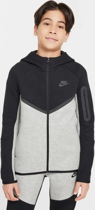 Nike Sportswear Tech Fleece Jacke dark grey heather/black (Junior)
